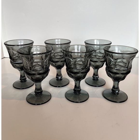 Fostoria Wine Glasses. Set of 6 - Picture 2 of 8